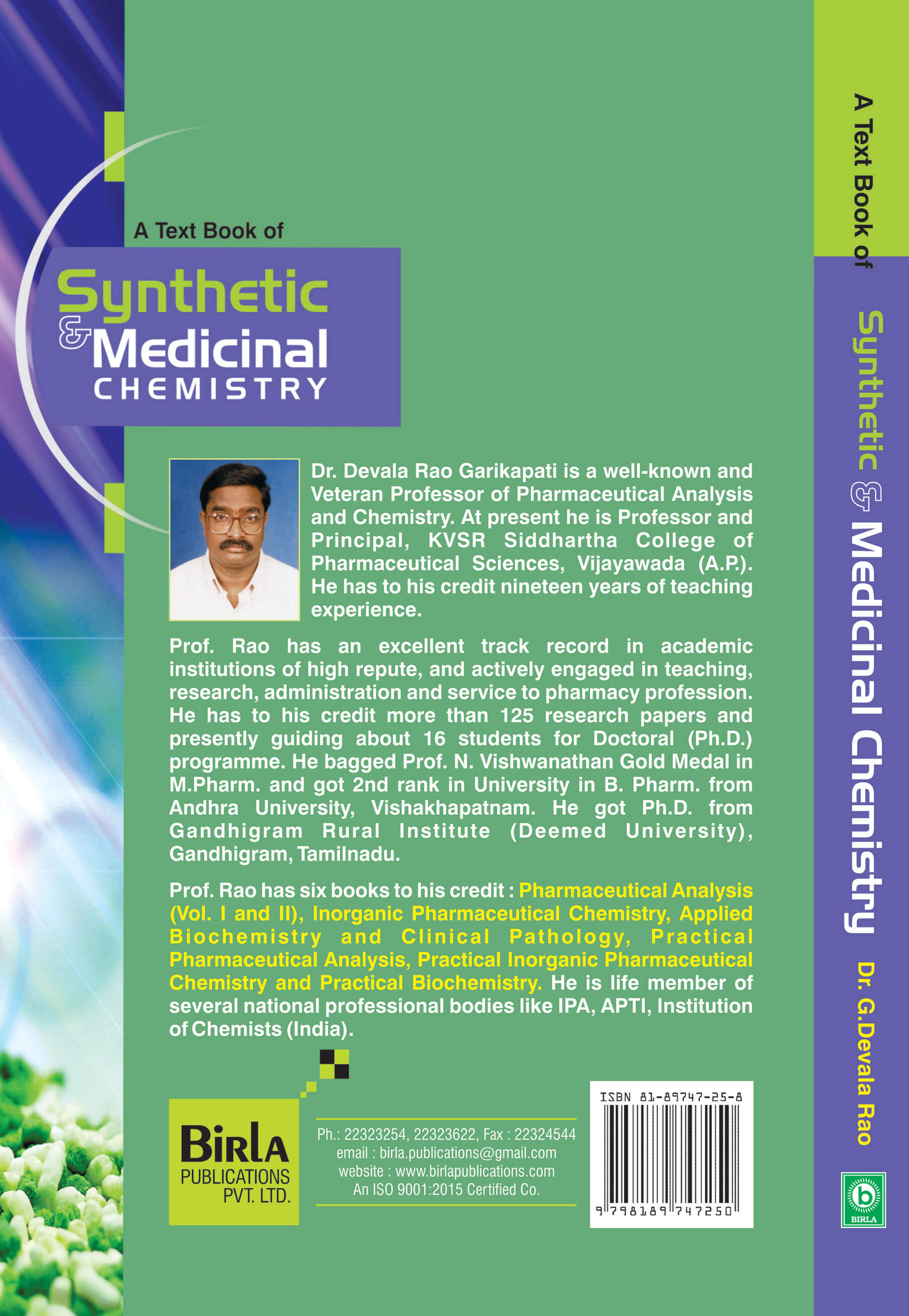 SYNTHETIC & MEDICAL CHEMISTRY